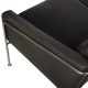 Arne Jacobsen 3.seater 3303 Sofa in patinated black aniline leather