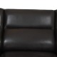 Arne Jacobsen 3.seater 3303 Sofa in patinated black aniline leather