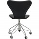Arne Jacobsen 3117 kontorstol i originalt sort læder