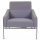 Arne Jacobsen 3301 Airport chair in purple fabric