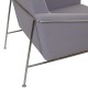 Arne Jacobsen 3301 lufthavnsstol i lilla stof