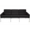 Arne Jacobsen 3-personers 3303 sofa i gråt Hallingdal stof