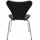 Sæt på fire Arne Jacobsen syver stole i sort læder