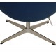 Arne Jacobsen Egg chair in blue fabric