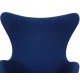 Arne Jacobsen Egg chair in blue fabric