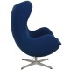 Arne Jacobsen Egg chair in blue fabric