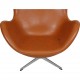 Arne Jacobsen Egg chair in cognac leather