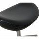 Arne Jacobsen Ægge skammel i sort læder