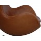 Arne Jacobsen Egg chair in patinated cognac leather