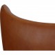 Arne Jacobsen Egg chair in patinated cognac leather