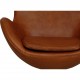Arne Jacobsen Egg chair in patinated cognac leather