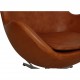 Arne Jacobsen Egg chair in patinated cognac leather