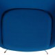 Arne Jacobsen Egg chair with ottoman in blue fabric