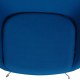 Arne Jacobsen Egg chair with ottoman in blue fabric