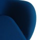 Arne Jacobsen Egg chair with ottoman in blue fabric