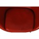 Arne Jacobsen vintage Egg chair with stool in indian red anilin leather