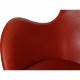 Arne Jacobsen vintage Egg chair with stool in indian red anilin leather