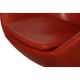 Arne Jacobsen Egg chair with stool in indian red anilin leather