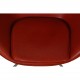 Arne Jacobsen Egg chair with stool in indian red anilin leather