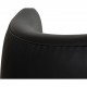 Arne Jacobsen Ægget stol i sort Aura læder