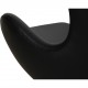 Arne Jacobsen Ægget stol i sort Aura læder