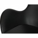 Arne Jacobsen Ægget stol i sort Aura læder