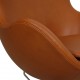 Arne Jacobsen Egg chair in walnut grace leather