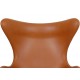 Arne Jacobsen Egg chair in walnut grace leather