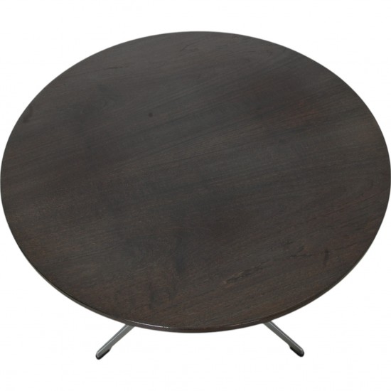 Arne Jacobsen cirkulært Sofabord af bejdset eg Ø:75