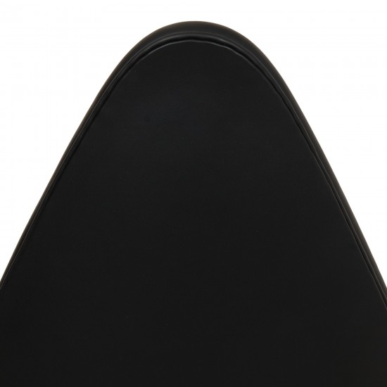 Arne Jacobsen Drop chair reupholstered in black nevada anilin leather