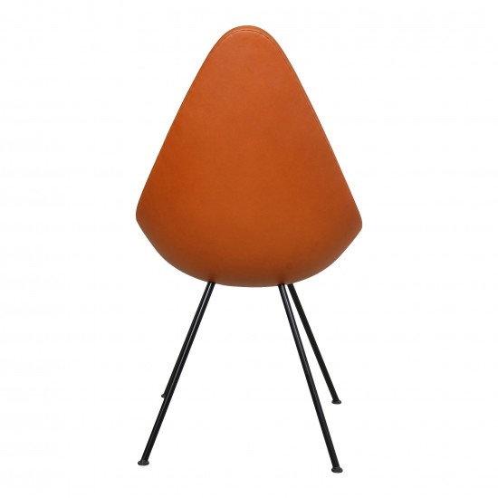 Arne Jacobsen Dråben sortlakeret stol i walnut anilin