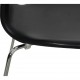 Sæt af fire Arne Jacobsen Syver stole i sort Essential læder