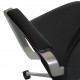 Arne Jacobsen Tall oxford office chair in black leather