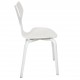 Sæt med 3 hvide Arne Jacobsen Grandprix stole