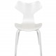 Sæt med 3 hvide Arne Jacobsen Grandprix stole