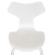 Sæt med 3 hvide Arne Jacobsen Grandprix stole
