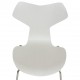 Sæt med 6 grå Arne Jacobsen Grandprix stole