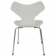 Sæt med 6 grå Arne Jacobsen Grandprix stole