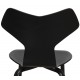 Arne Jacobsen Grandprix chair in black lacquered ash with wooden legs