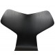 Arne Jacobsen Grandprix chair in black lacquered ash with wooden legs