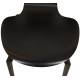 Arne Jacobsen Grandprix chair in black lacquered ash with wooden legs