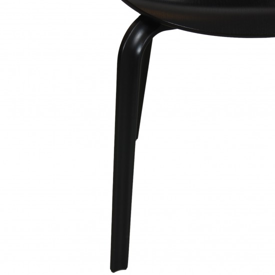 Arne Jacobsen Grandprix chair in black lacquered ash with wooden legs