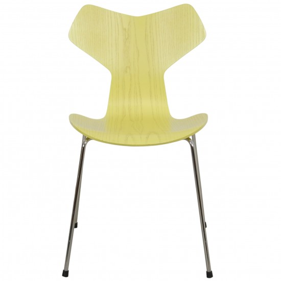 Arne Jacobsen yellow Grandprix chair