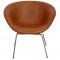 Arne Jacobsen Gryde stol i cognac anilin læder