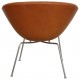 Arne Jacobsen Pot chair in cognac anilin leather