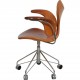 Arne Jacobsen Lilje kontorstol i patineret cognac læder