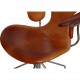 Arne Jacobsen Lilje kontorstol i patineret cognac læder