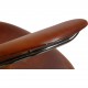 Arne Jacobsen Lilje kontorstol i patineret cognac læder