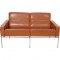 Arne Jacobsen 3303 2-personers sofa i cognac læder