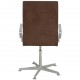 Arne Jacobsen middle Oxford chair in grey Alcantara fabric